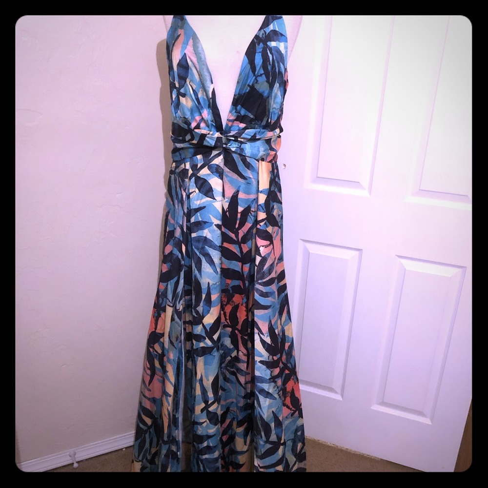 Beautiful double slit maxi dress